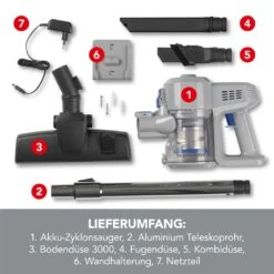 CLEANmaxx Akku-Zyklon-Staubsauger 22,2V -OUTSUNNY Verkäufe 2459557000 prod 004