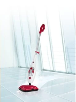 MAXXMEE Dampfbesen 1300W Weiß/rot