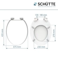 Schütte MDF WC Sitz SPIRIT WHITE, Toilettendeckel Mit Absenkautomatik 10 Schütte MDF WC Sitz SPIRIT WHITE, Toilettendeckel Mit Absenkautomatik -OUTSUNNY Verkäufe 2478418000 prod 005