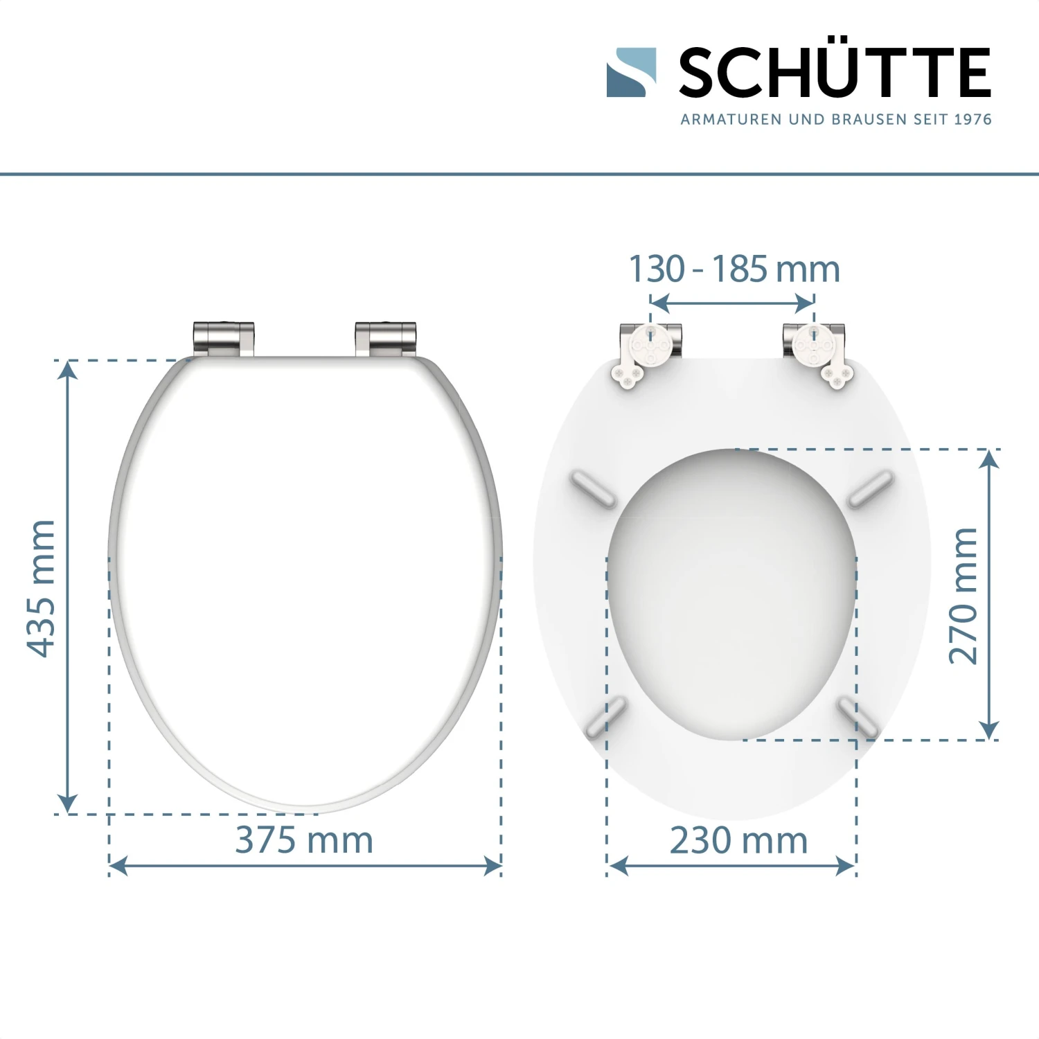 Schütte MDF WC Sitz SPIRIT WHITE, Toilettendeckel Mit Absenkautomatik 5 Schütte MDF WC Sitz SPIRIT WHITE, Toilettendeckel Mit Absenkautomatik – Bild 5