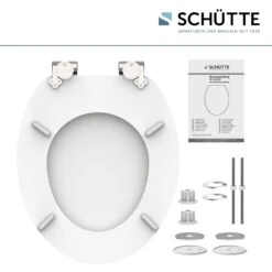 Schütte MDF WC Sitz SPIRIT WHITE, Toilettendeckel Mit Absenkautomatik 11 Schütte MDF WC Sitz SPIRIT WHITE, Toilettendeckel Mit Absenkautomatik -OUTSUNNY Verkäufe 2478418000 prod 006