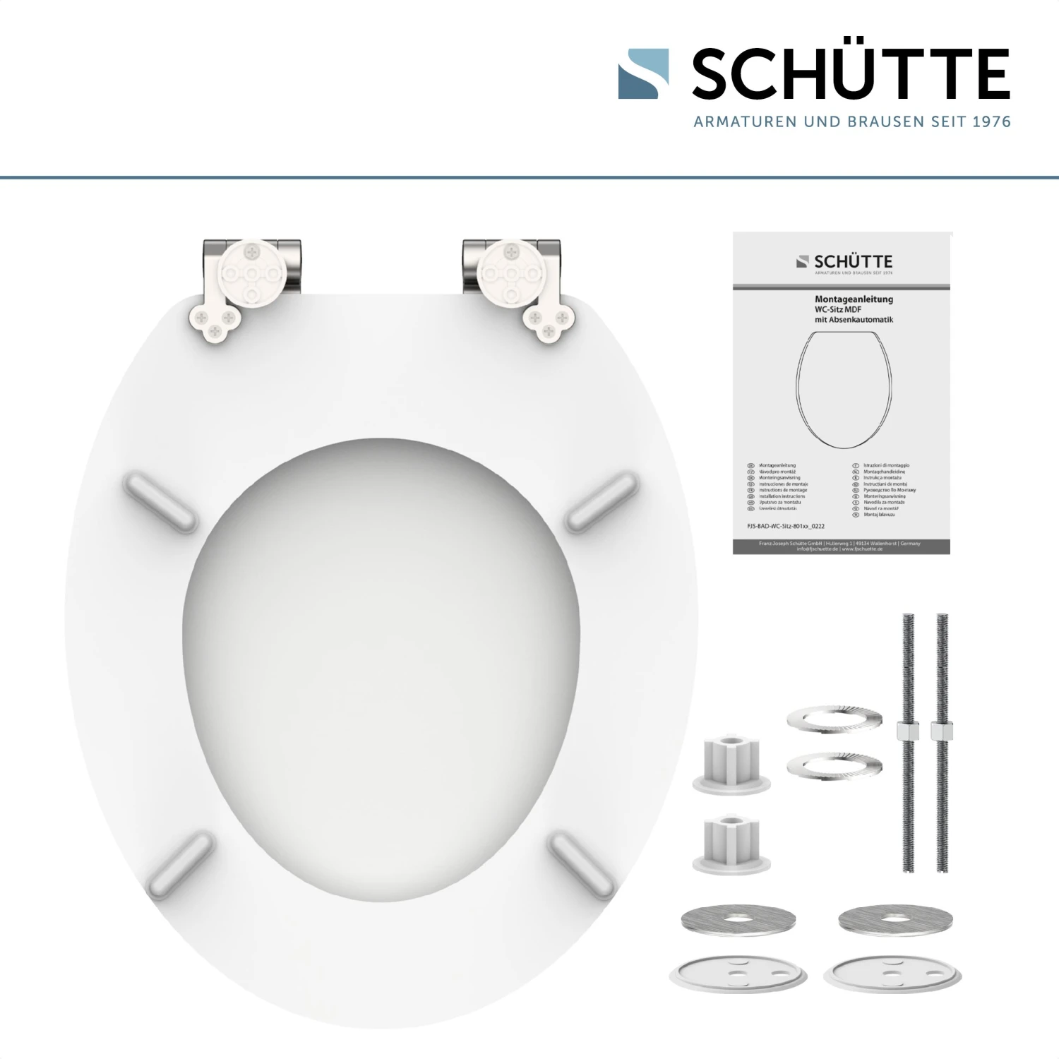 Schütte MDF WC Sitz SPIRIT WHITE, Toilettendeckel Mit Absenkautomatik 6 Schütte MDF WC Sitz SPIRIT WHITE, Toilettendeckel Mit Absenkautomatik – Bild 6