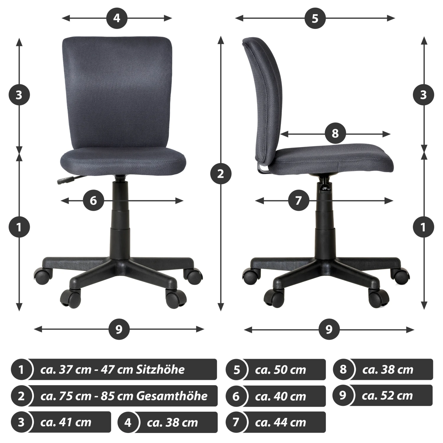 VCM Bürostuhl Schreibtischstuhl Besucherstuhl Delto 6 VCM Bürostuhl Schreibtischstuhl Besucherstuhl Delto – Bild 6