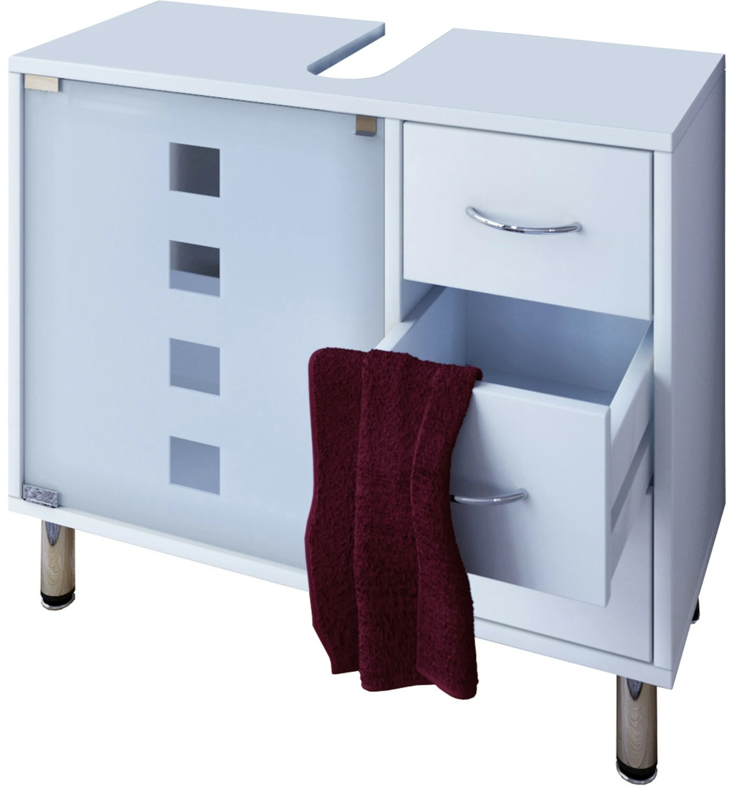 VCM Badmöbel Badunterschrank Waschbeckenunterschrank Badezimmer Darola Schublade 3 VCM Badmöbel Badunterschrank Waschbeckenunterschrank Badezimmer Darola Schublade – Bild 3