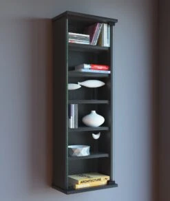 VCM Holz CD DVD Wandregal Hängeregal Wand Schrank Wandvitrine Loposa Glastür -OUTSUNNY Verkäufe 8600043100 912021 prod 003