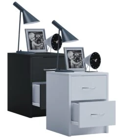 VCM Holz Nachtschrank Beistelltisch Schublade Konsole Nachttisch Boxal Mini