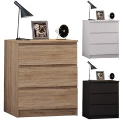 VCM Nachtschrank Beistelltisch Schublade Konsole Boxspring Nachttisch Breido Maxi