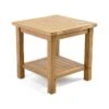 VCM Beistelltisch Blumenhocker Teakholz Behandelt Balkon Terrasse 50x50cm