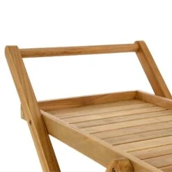 VCM Servierwagen Teewagen Rollwagen Küchenwagen Teakholz Behandelt -OUTSUNNY Verkäufe 8600043100 915600 prod 004