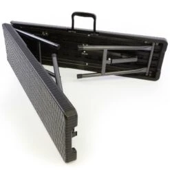 VCM Partybank Klappbank Rattan-Optik 180 X 25 Cm Schwarz Bierbank Bis 200 Kg -OUTSUNNY Verkäufe 8600043100 915650 prod 003