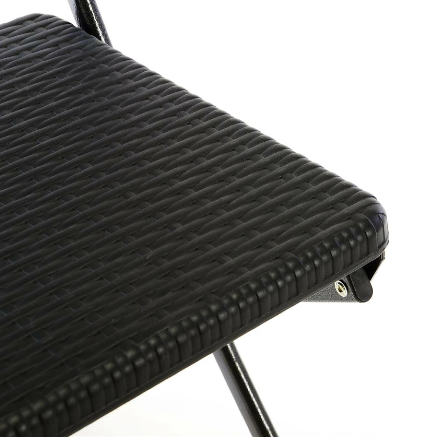 VCM Klappstuhl Schwarz In Rattan-Optik Gartenstuhl Balkonstuhl 80 X 40 Cm 2 VCM Klappstuhl Schwarz In Rattan-Optik Gartenstuhl Balkonstuhl 80 X 40 Cm – Bild 2