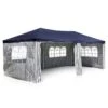 VCM Pavillon Partyzelt Blau 3x6m PE 110g/m² Gartenzelt Festzelt Eventzelt Marktzelt