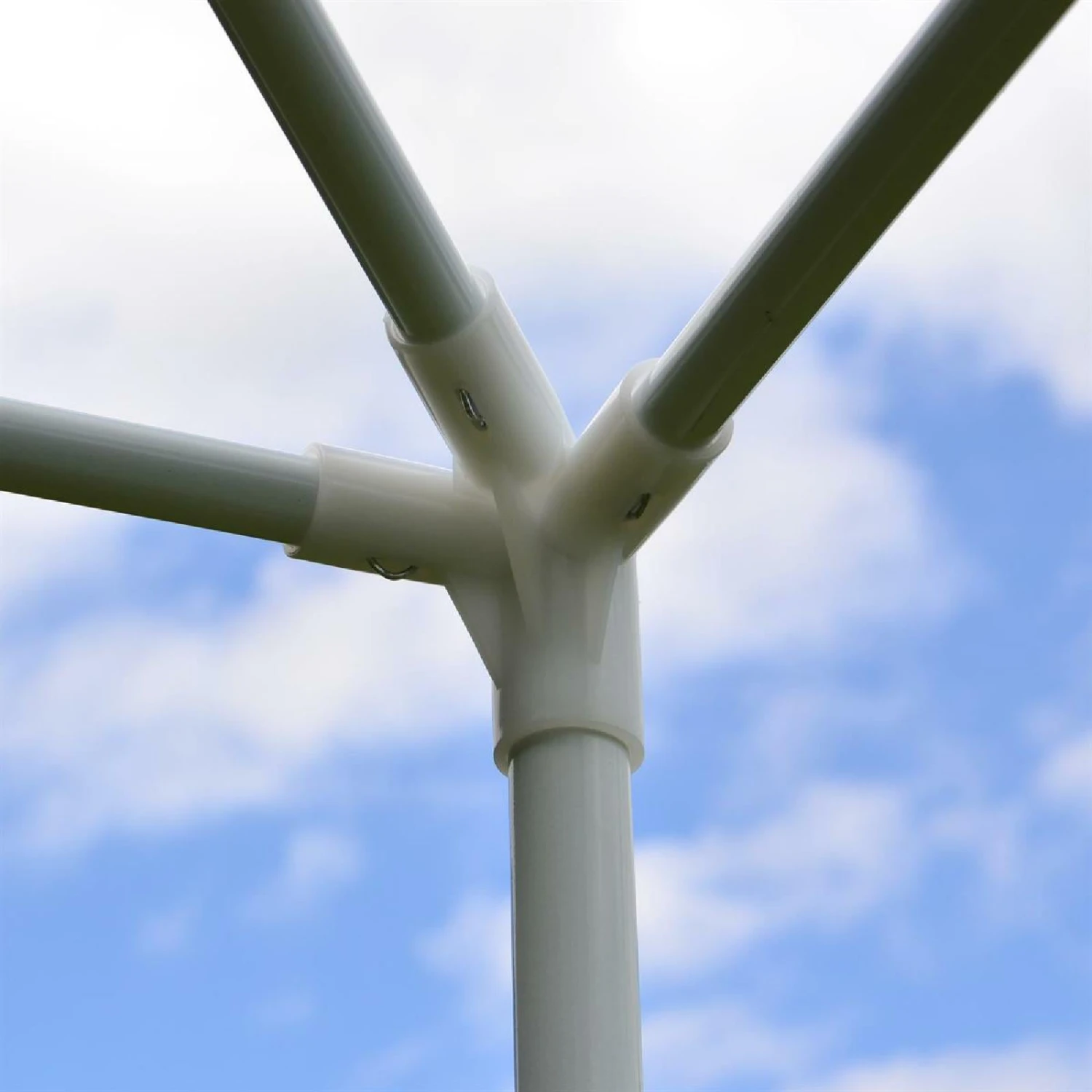 VCM Pavillon 3x3 M In Blau Weiß PE Plane 2 Seitenteile Partyzelt Gartenzelt Zelt 6 VCM Pavillon 3x3 M In Blau Weiß PE Plane 2 Seitenteile Partyzelt Gartenzelt Zelt – Bild 6