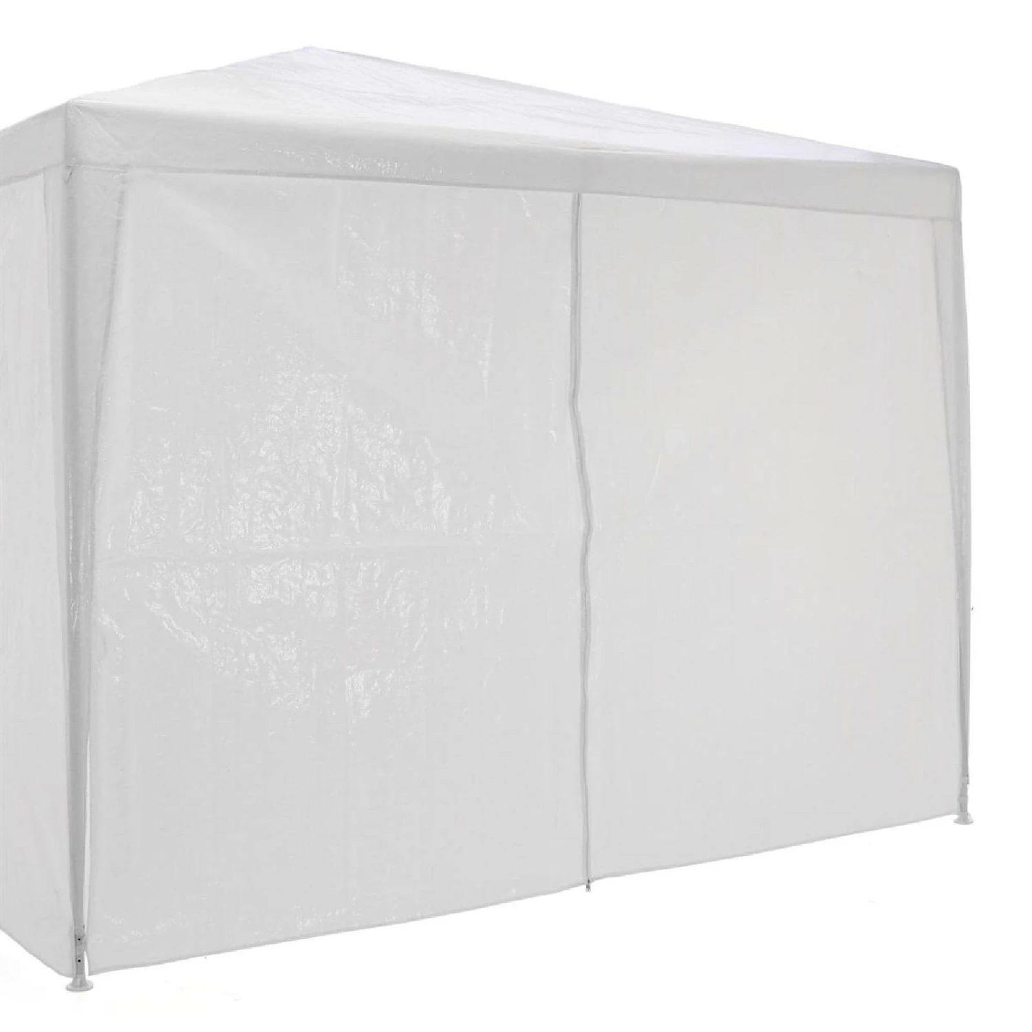 VCM Pavillon 3x3 M In Weiß PE Plane 4 Seitenteile Partyzelt Gartenzelt Sonnenschutz 2 VCM Pavillon 3x3 M In Weiß PE Plane 4 Seitenteile Partyzelt Gartenzelt Sonnenschutz – Bild 2