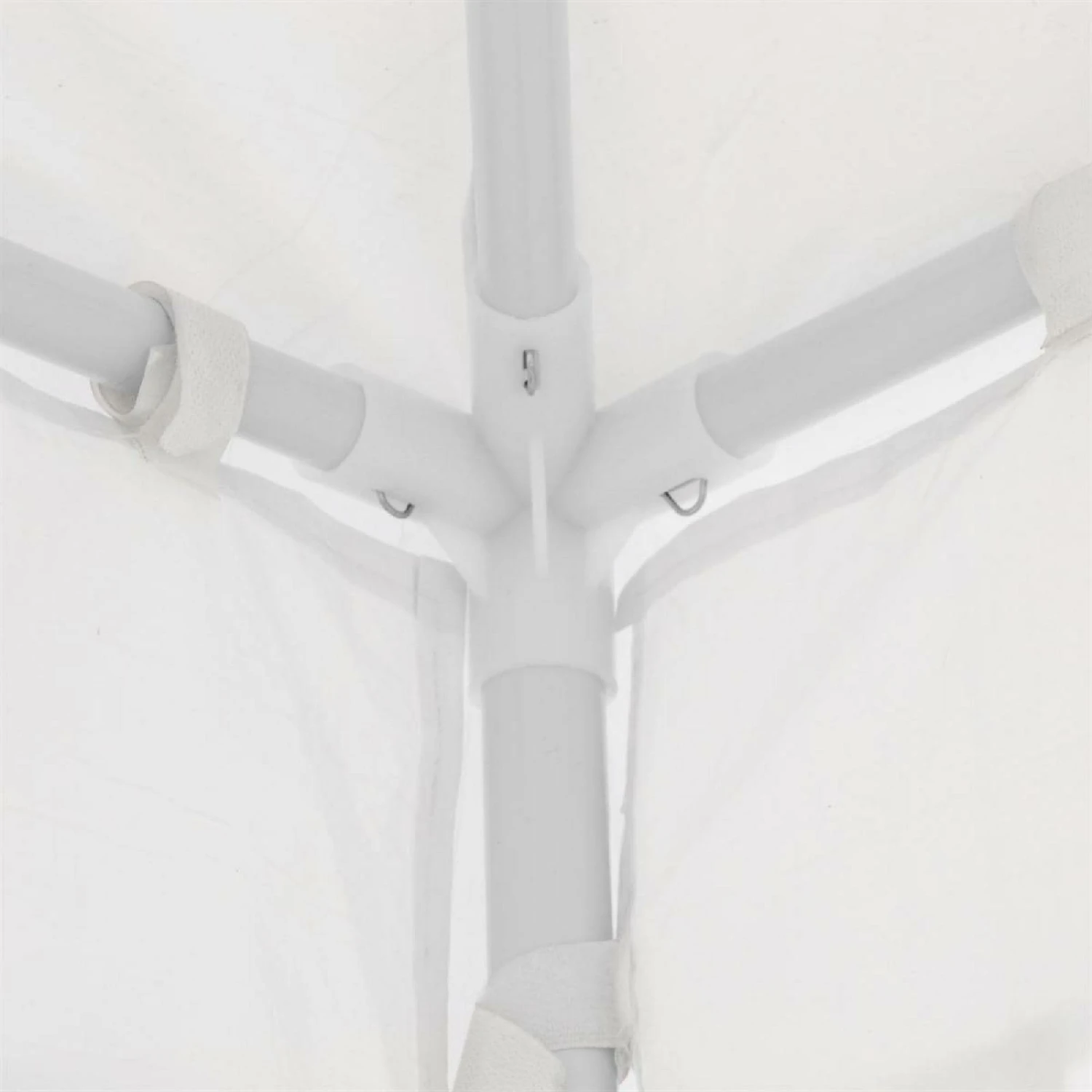 VCM Pavillon 3x3 M In Weiß PE Plane 4 Seitenteile Partyzelt Gartenzelt Sonnenschutz 3 VCM Pavillon 3x3 M In Weiß PE Plane 4 Seitenteile Partyzelt Gartenzelt Sonnenschutz – Bild 3