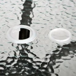 VCM Bistroset Balkonset Beige Sitzgarnitur Aus Glastisch + Bistrostuhl Poly-Rattan -OUTSUNNY Verkäufe 8600043100 915730 prod 004