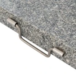 VCM Sonnenschirmständer 30kg Granit Poliert Grau Eckig Edelstahl 45 X45 Cm  Griff -OUTSUNNY Verkäufe 8600043100 915979 prod 005