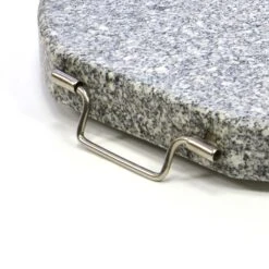 VCM Sonnenschirmständer Rollbar 20kg Granit Grau Rund Ø 40cm Edelstahlhülse Naturstein -OUTSUNNY Verkäufe 8600043100 915981 prod 006