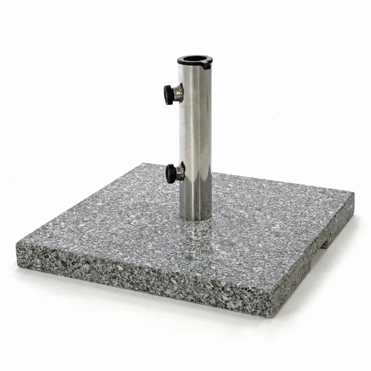 VCM Sonnenschirmständer 26 Kg Granit Grau Eckig 45x45 Cm Edelstahlhülse Standfüße 1 VCM Sonnenschirmständer 26 Kg Granit Grau Eckig 45x45 Cm Edelstahlhülse Standfüße