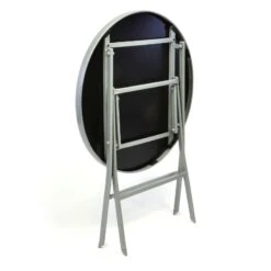 VCM 3er Set Garnitur 2 Klappstühle + 1 Klapptisch Sitzgruppe Glastisch Schwarz -OUTSUNNY Verkäufe 8600043100 916135 prod 005