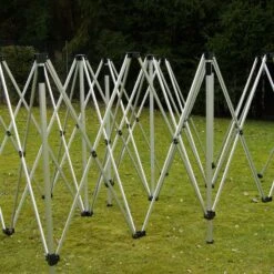 VCM PROFI Faltpavillon Partyzelt 3x6 M Champagner + Seitenteile Wasserdichtes Dach -OUTSUNNY Verkäufe 8600043100 916164 prod 003