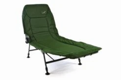 VCM Profi Karpfenliege Campingliege Mit 6 Schlammfüßen Angelliege Grün Oliv