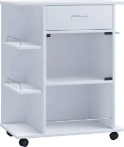 VCM Holz Küchenwagen Servierwagen Rollwagen Ablage Rollbar Rollen Schublade Pocis -OUTSUNNY Verkäufe 8600043100 916892 prod 006