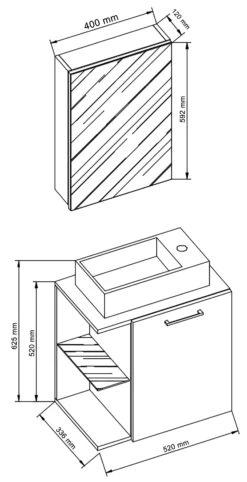 VCM 3-tlg Badmöbel Set Gäste WC Gästebad Waschplatz Waschtisch Klein Schmal Hausa SC 10 VCM 3-tlg Badmöbel Set Gäste WC Gästebad Waschplatz Waschtisch Klein Schmal Hausa SC -OUTSUNNY Verkäufe 8600043100 917498 prod 005