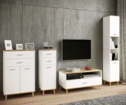 VCM Holz Kommode Sideboard Highboard Anrichte Schrank Lindas Drehtüren -OUTSUNNY Verkäufe 8600043100 917530 prod 003