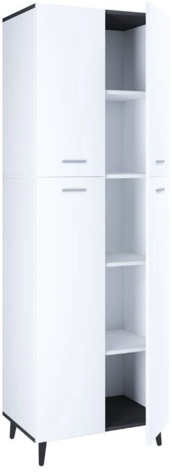 VCM Holz Dielenschrank Mehrzweckschrank Flurschrank Allzweckschrank Schrank Lindas -OUTSUNNY Verkäufe 8600043100 917533 prod 005