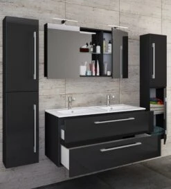 VCM 5-tlg. Doppel Waschplatz 2 Waschtisch Badmöbel Set Waschbecken Budasi SC 9 VCM 5-tlg. Doppel Waschplatz 2 Waschtisch Badmöbel Set Waschbecken Budasi SC -OUTSUNNY Verkäufe 8600043100 917560 prod 004