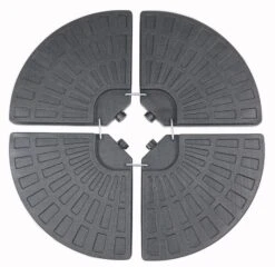 VCM Sonnenschirmständer Platten Schirmständer Sonnenschirmfuss Kunststoff Beschwerungsplatten Befüllbar