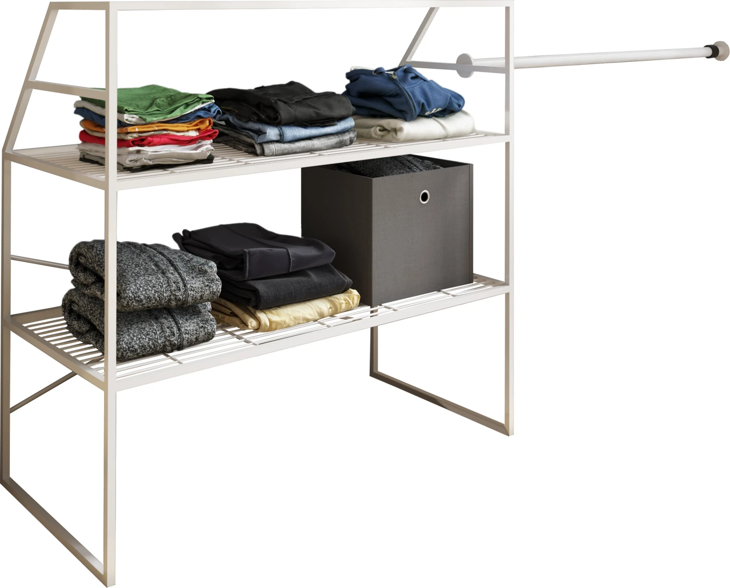 VCM Metall Offener Kleiderschrank Begehbarer Kleiderregal Dachschrägen Regal Disal 3 VCM Metall Offener Kleiderschrank Begehbarer Kleiderregal Dachschrägen Regal Disal – Bild 3