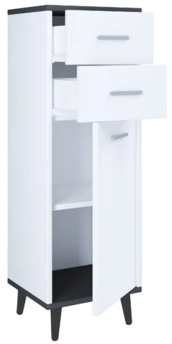 VCM Holz Highboard Schmal Kommode Drehtüren Schublade Lindas 9 VCM Holz Highboard Schmal Kommode Drehtüren Schublade Lindas -OUTSUNNY Verkäufe 8600043100 918180 prod 005