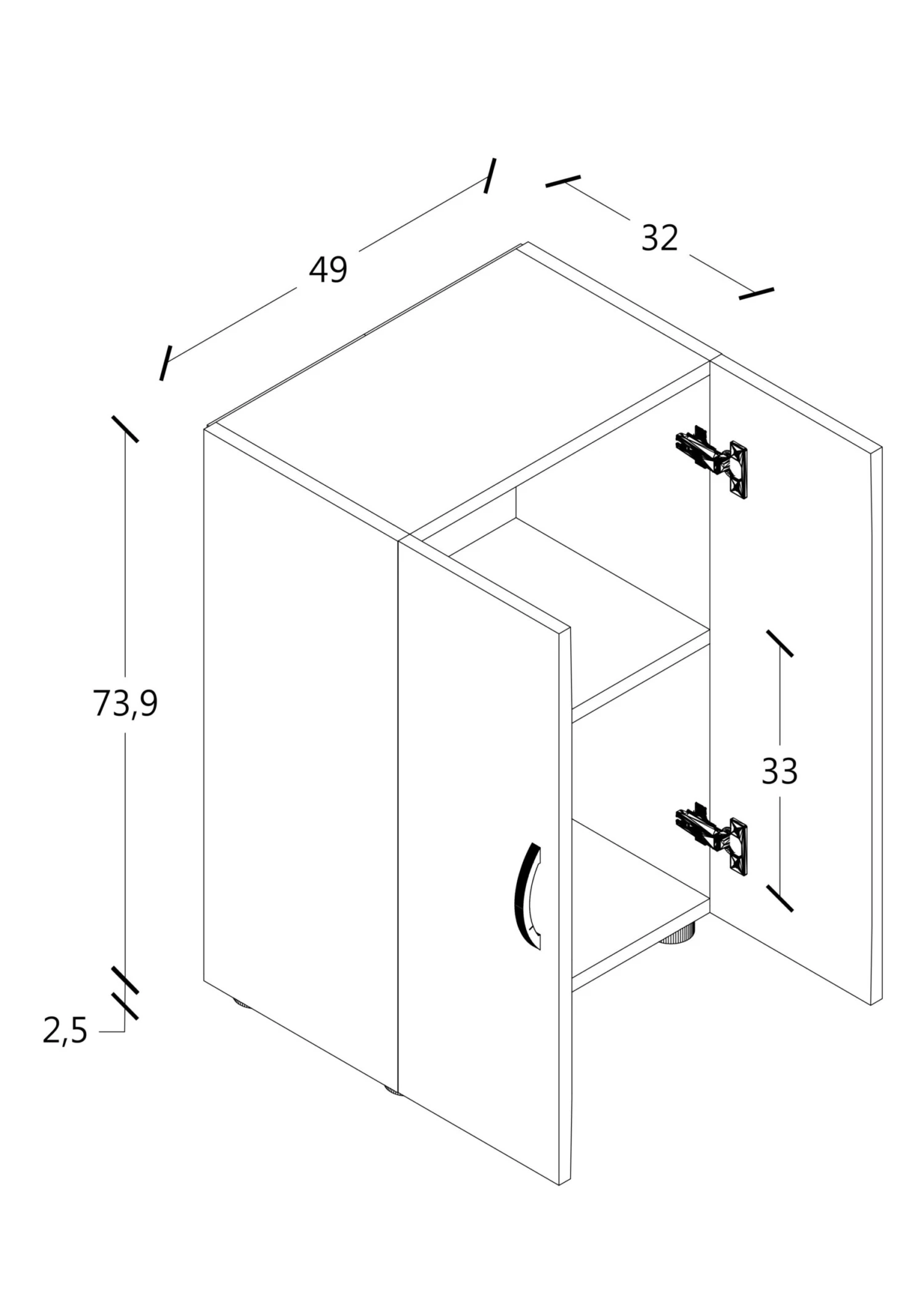 VCM Büroschrank Bücher Ordner Aktenschrank Büromöbel Schrank Ulas 2-fach Drehtüren 4 VCM Büroschrank Bücher Ordner Aktenschrank Büromöbel Schrank Ulas 2-fach Drehtüren – Bild 4