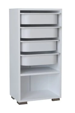 VCM 5-tlg. Regal Incl. Kisten Holz Aufbewahrung Stand Bücherregal Standregal Boxisa -OUTSUNNY Verkäufe 8600043100 918450 prod 004