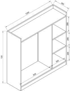 VCM Holz Offener Kleiderschrank Begehbarer Kleiderregal Schrank Kleiderstange Palosa -OUTSUNNY Verkäufe 8600043100 918481 prod 003