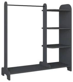 VCM Holz Offener Kleiderschrank Begehbarer Kleiderregal Schrank Kleiderstange Lempu H. 110 Cm -OUTSUNNY Verkäufe 8600043100 918485 prod 005