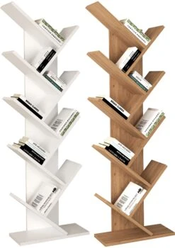 VCM Holz Aufbewahrung Stand Regal Bücherregal Deko Bücher Standregal Nulis L