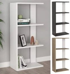 VCM Holz Raumteiler Stand Regal Bücherregal Deko Bücher Standregal Bralis L