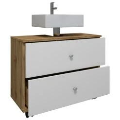 VCM Breit Badmöbel Badunterschrank Waschbeckenunterschrank Rollen Schublade Nilosi L -OUTSUNNY Verkäufe 8600043100 918572 prod 004