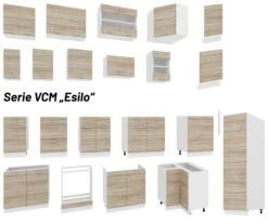 VCM Küchenschrank Breite 30 Cm Holztür Hängeschrank Küche Küchenmöbel Esilo -OUTSUNNY Verkäufe 8600043100 918647 prod 004