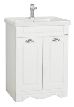 VCM 2-tlg. Waschplatz Waschtisch Breite 60 Cm Badmöbel Set Waschbecken Landhaus Casalo L