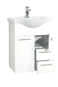 VCM 2-tlg. Waschplatz Waschtisch Badmöbel Set Waschbecken Schublade Spiegelschrank Lisalo L -OUTSUNNY Verkäufe 8600043100 918736 prod 004