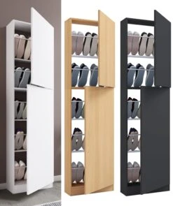 VCM Holz Schuhschrank Schuhkommode Schuhregal Schuhständer Fulisa XL