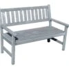 Promadino Gartenbank "Johanna" 2-Sitzer, Grau