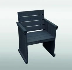 Promadino Holz-Sessel "St. Peter Ording", Anthrazit