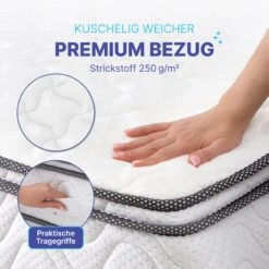 Arensberger VIKTORIA 7-Zonen Taschenfederkern Matratze, 90 X 200 Cm, Höhe 25cm -OUTSUNNY Verkäufe 8600153300 3036 prod 006