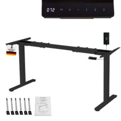Albatros Schreibtisch-Gestell LIFT S5B Schwarz, Elektrisch Höhenverstellbar Mit Memory-Funktion, Kollisionsschutz Und Soft-Start/Stop