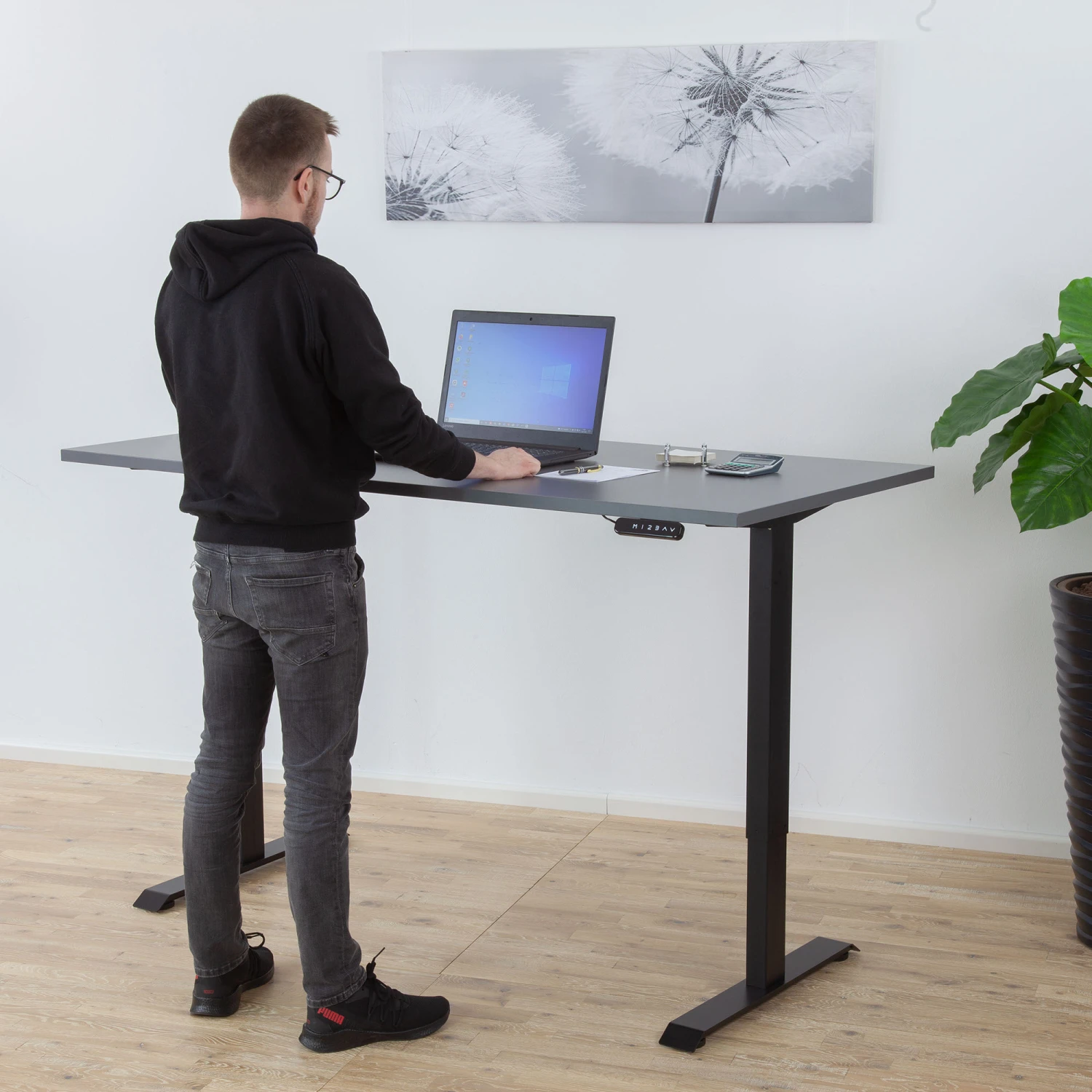 Albatros Schreibtisch-Gestell LIFT N4S Silber, Elektrisch Höhenverstellbar Mit Memory-Funktion, Kollisionsschutz Und Soft-Start/Stop 3 Albatros Schreibtisch-Gestell LIFT N4S Silber, Elektrisch Höhenverstellbar Mit Memory-Funktion, Kollisionsschutz Und Soft-Start/Stop – Bild 3